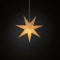 Pappersstjärna beige 60 cm