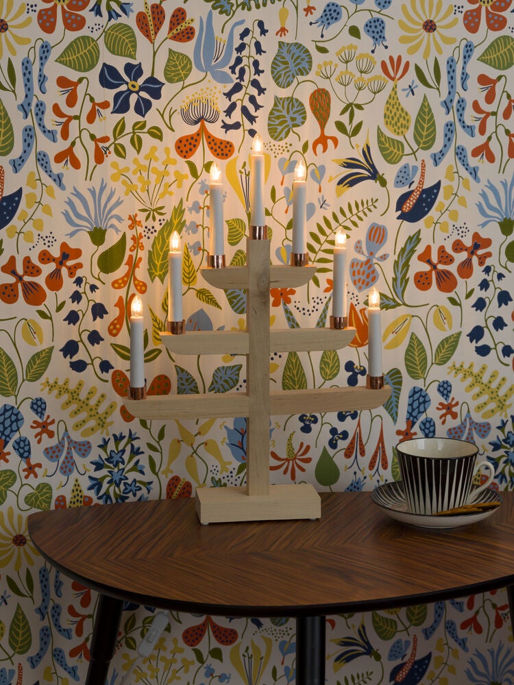 Candlestick red 7 bulbs