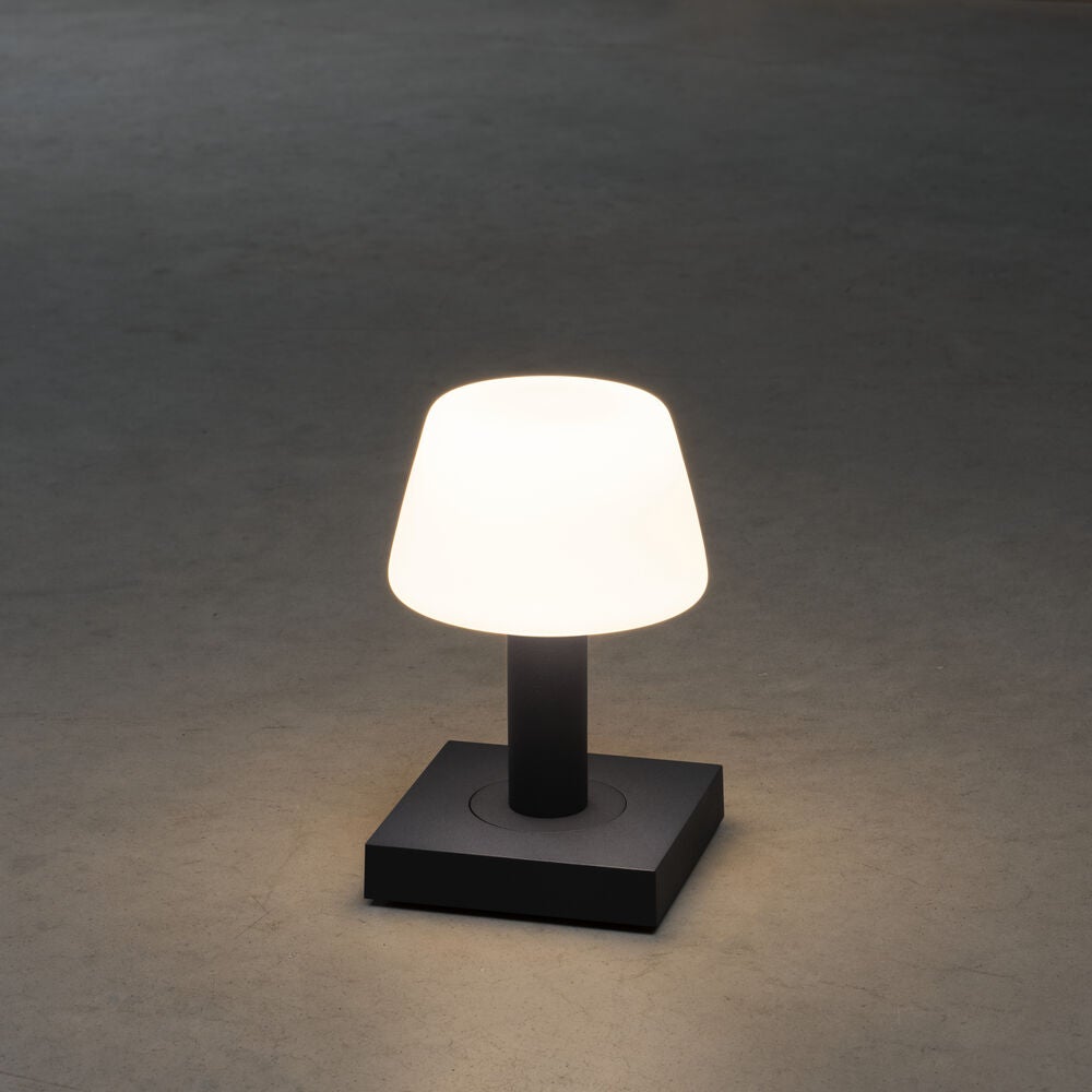 Monaco table lamp dak grey USB