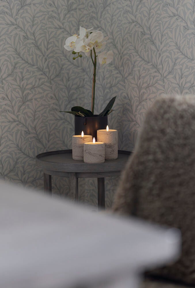 B/O cement candle light LED