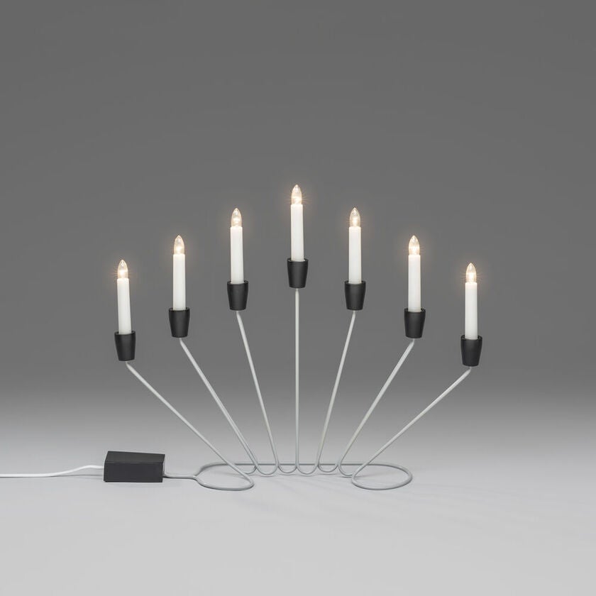 Elljusstake 7 lj  grå