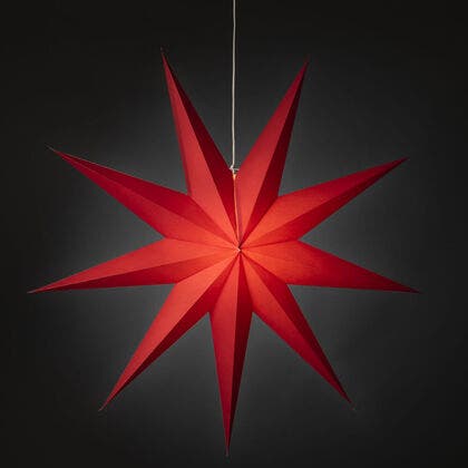 9 Point Paper Star 115cm Red