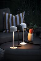 Lille bordslampa USB Svart