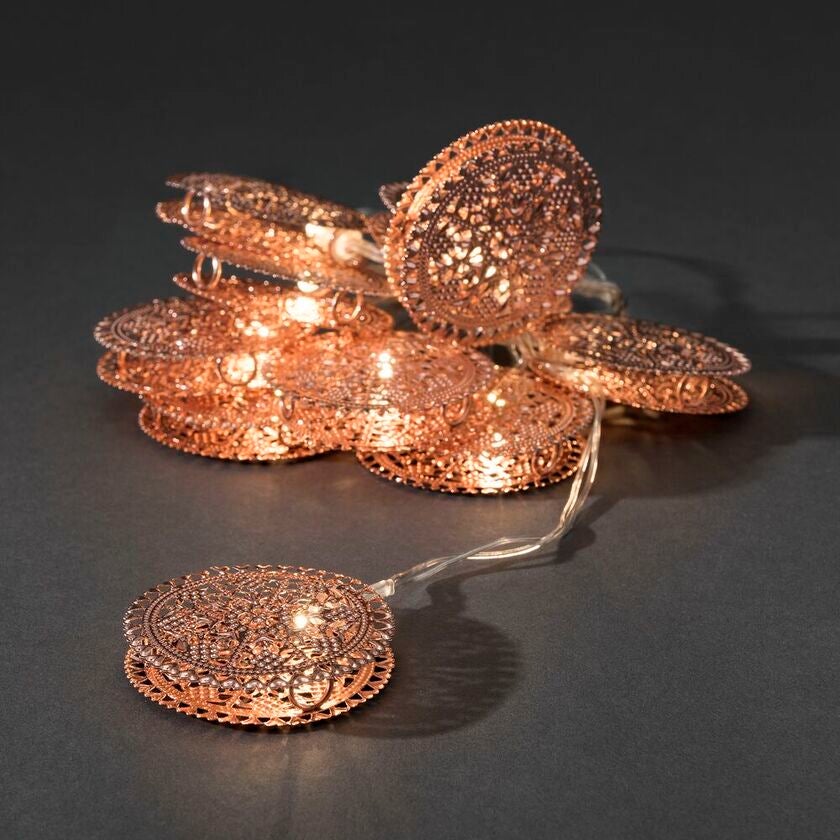 Light Set, copper decors, LED
