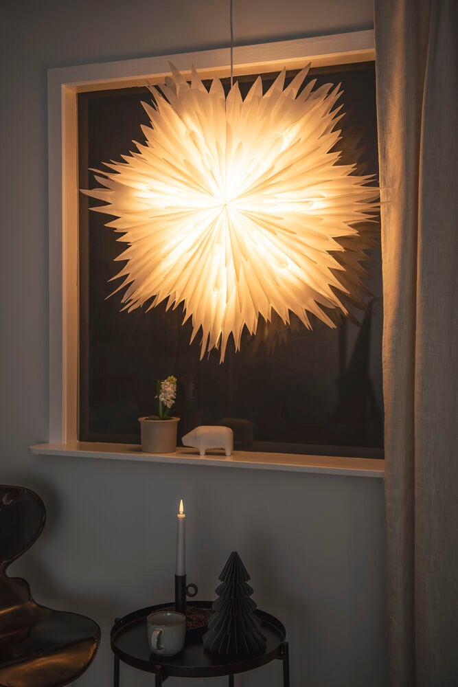 Pappersstjärna vit 80cm
