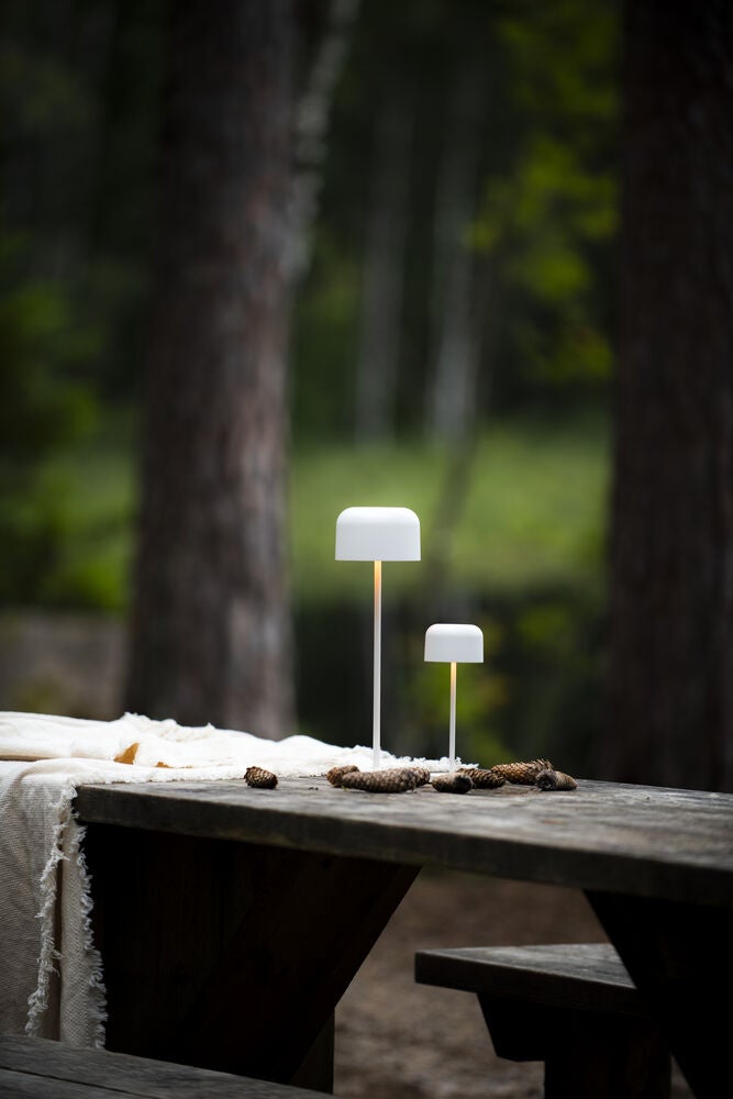 Lille bordslampa USB Svart