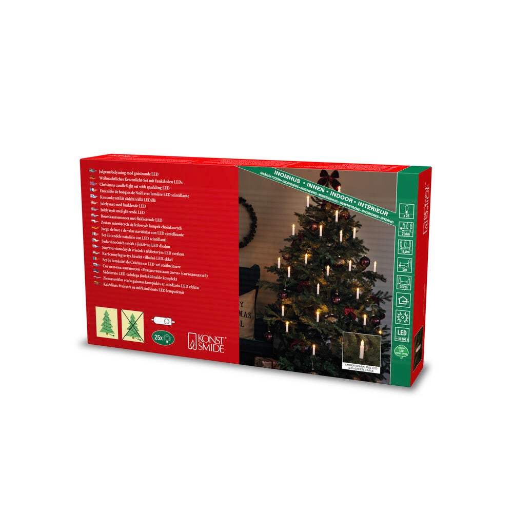 Julgransbelysning 25 LED inne