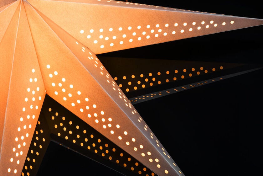 Papierstern, braun, 78cm, 7P