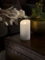 Vaxljus 10,2x17,8cm LED vit