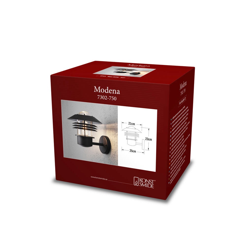 Modena Up Wall Light black