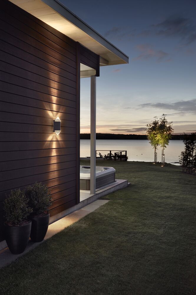 Modena Double Wall Light Black