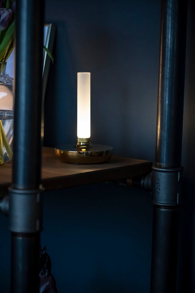 Biarritz bordslampa silver USB