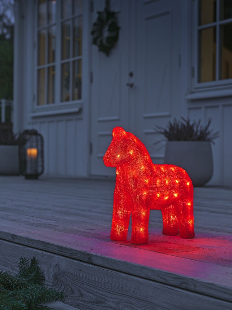 Häst akryl 32cm 48 Led