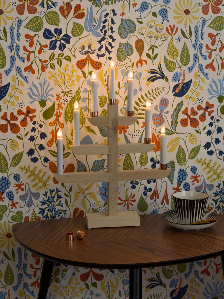 Candlestick red 7 bulbs