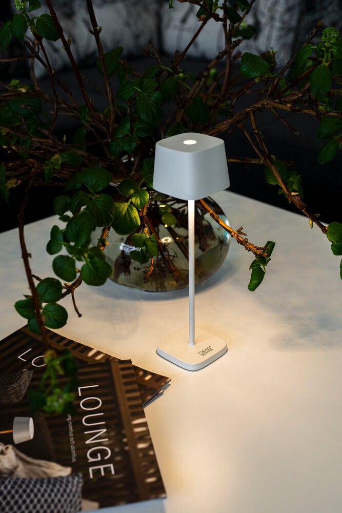 Capri table lamp USB teracotta