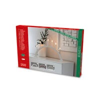 LED Holzl. mattgrau / gruener