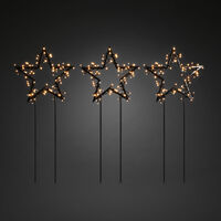 3xBlack met.star grd.stick LED