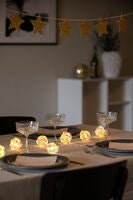 Dekolichterkette, 10 warmweiße