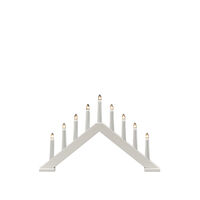 9 Bulb Candlestick White 