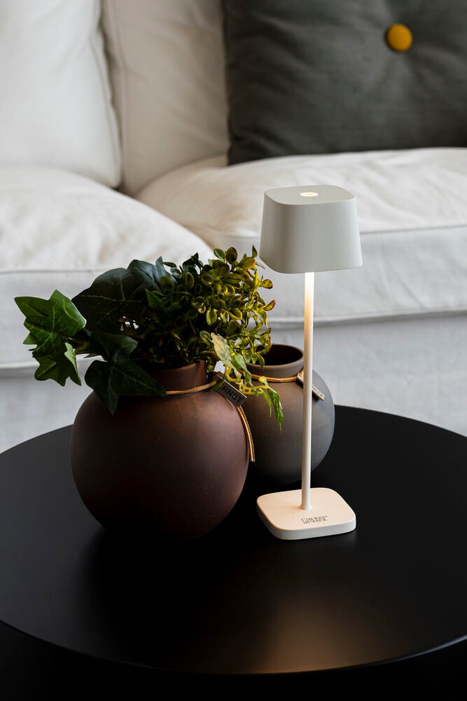 Capri table lamp USB teracotta