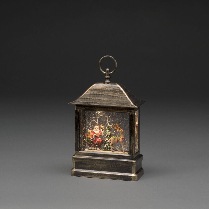 Water Lantern Santa/Sled/RDeer