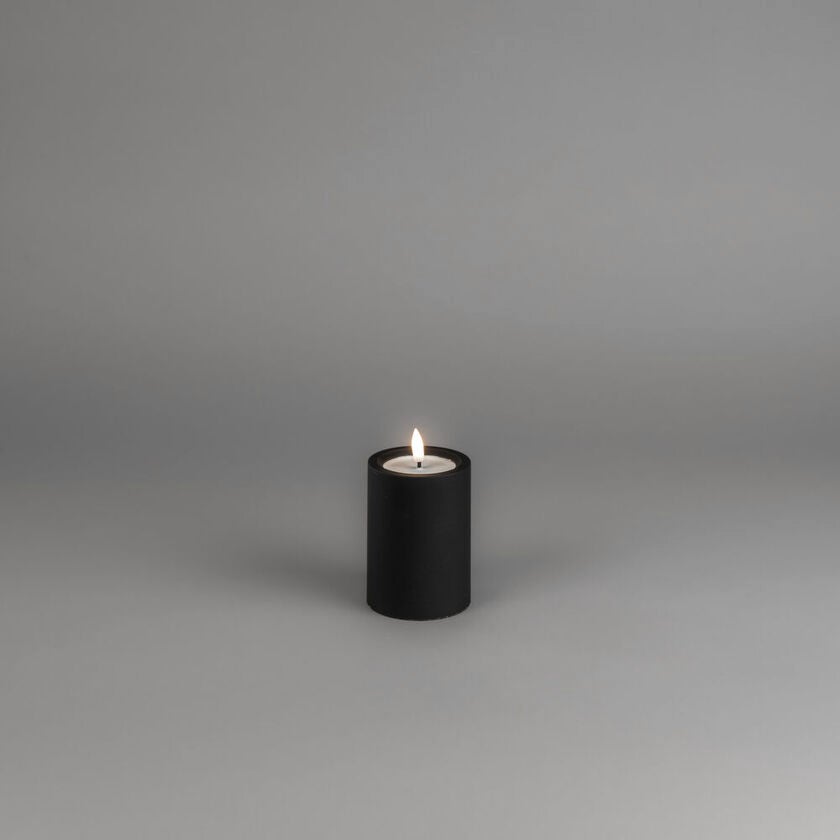 LED candle Black 10cm 2xAA