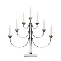 Metallleuchter, chrom