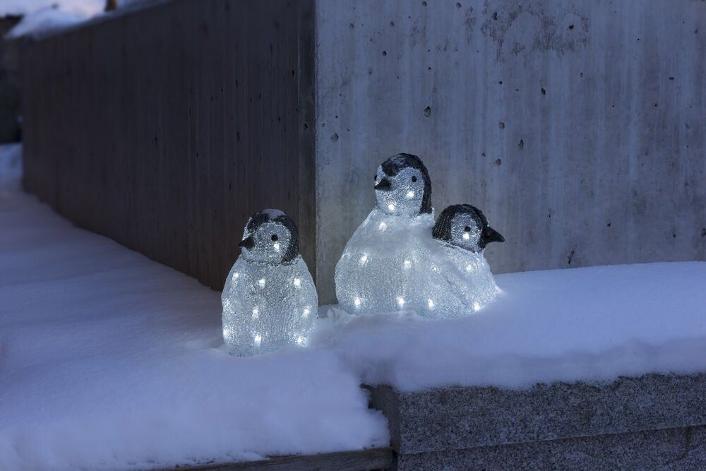 Acrylic Penguin Family 48 LED