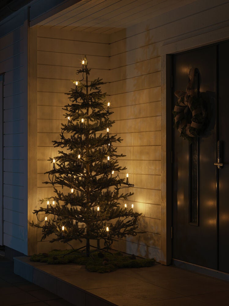 Julgransbelysning 16 LED ute