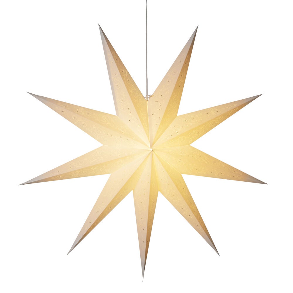 Pappersstjärna vit 115 cm