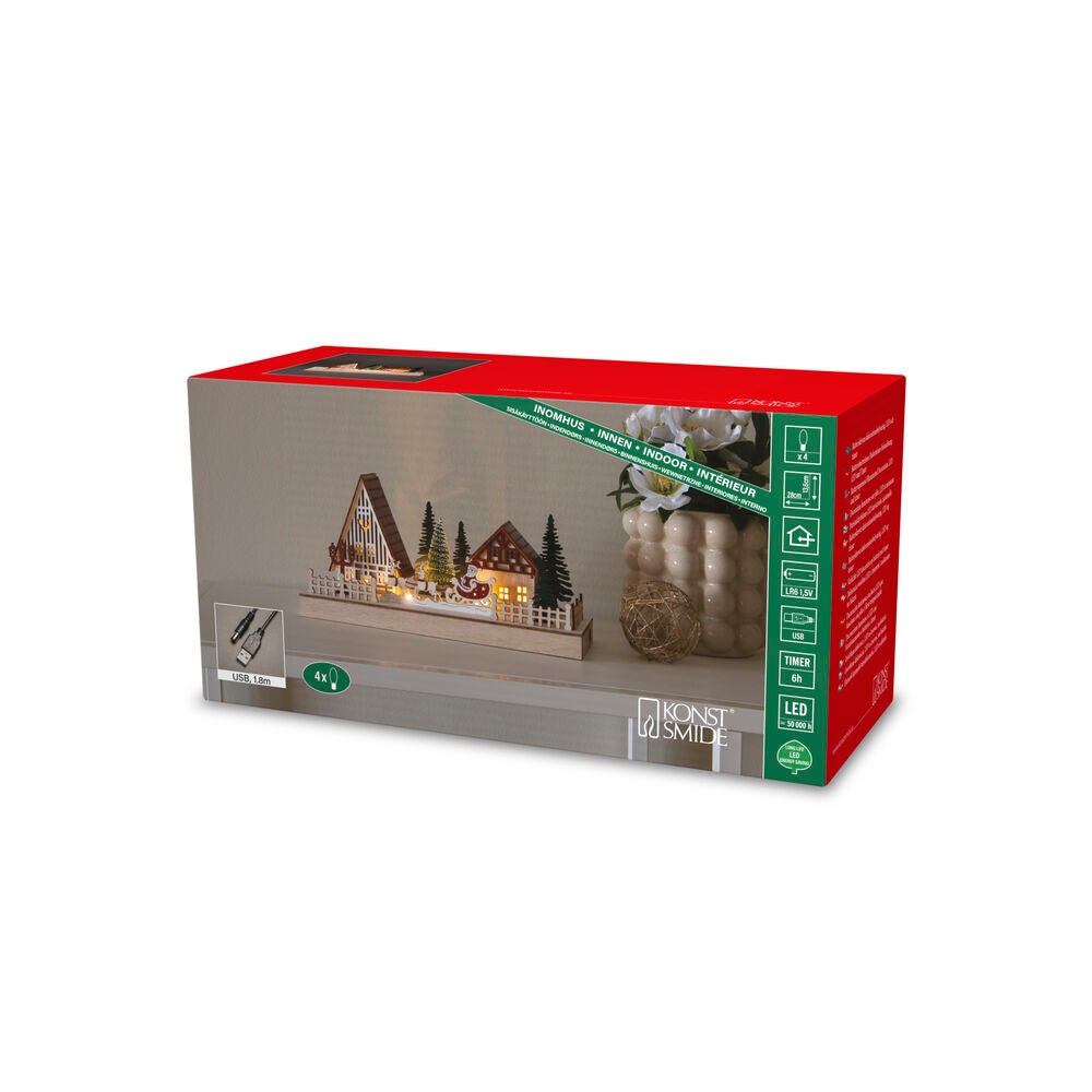 B/O Wood Silhouette 4 LED