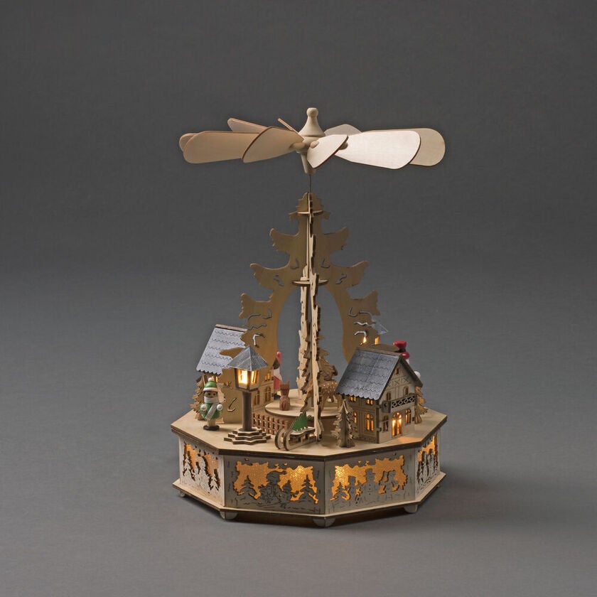 Siluett motiv 8 LED natur