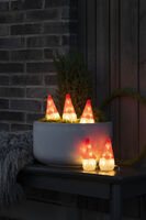 LED Acryl Santa 5er-Set, 40 ww