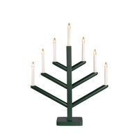 Holzleuchter Holz 7 Lampen Grü