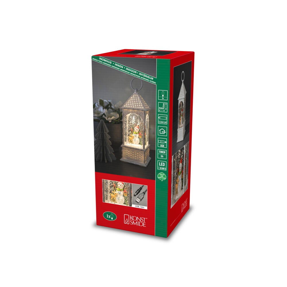 B/O Snowman&Tree LED