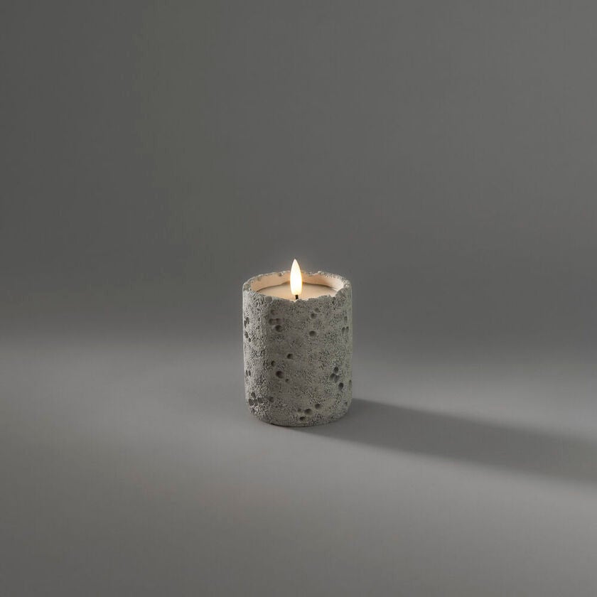 B/O cement candle light LED