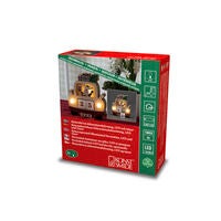 LED Holzsilhouette Auto & Elch