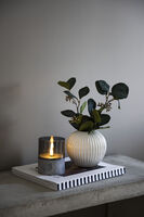 LED Kerzen im Glas, batterieb.