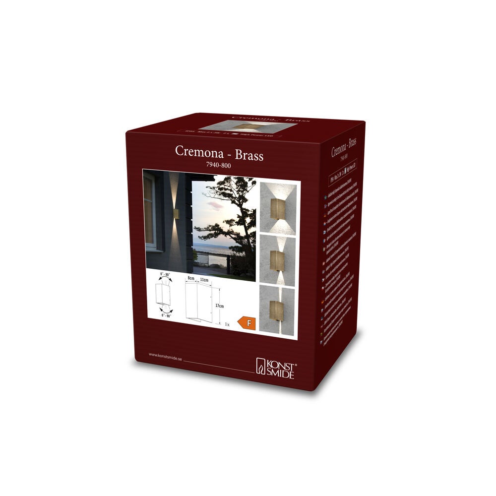 Cremona Wall brass LED