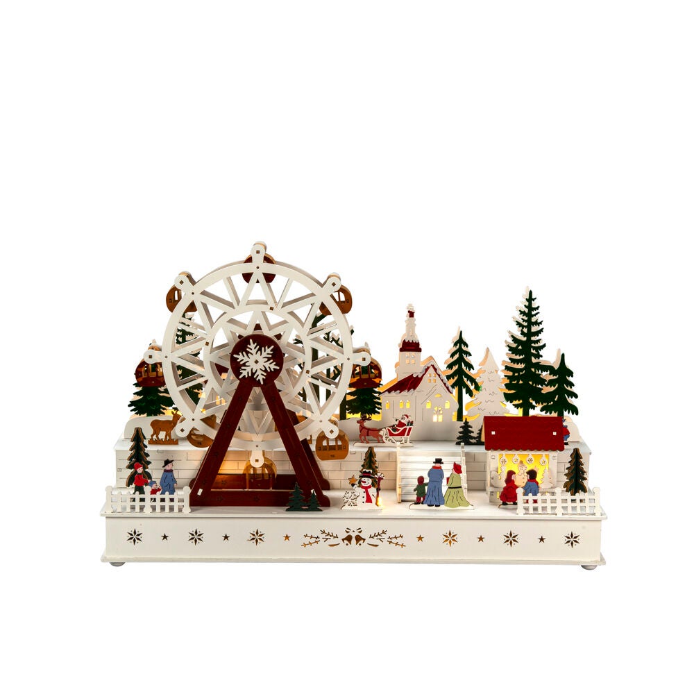 Pariserhjul trä LED batteri