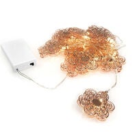 Light Set 10 Copper Flower LED