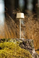 Capri mini bordsl gräddvit USB