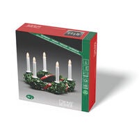 Gruene Kerzenkrone LED