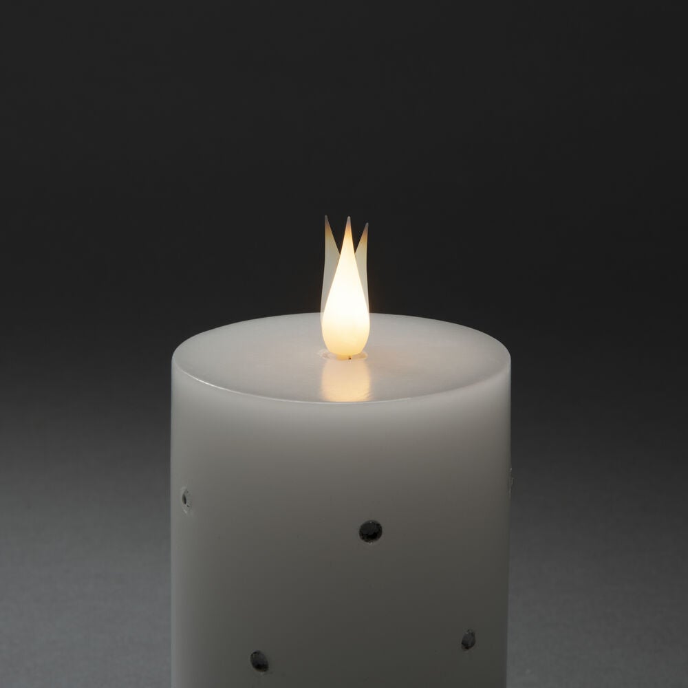 LED Wachskerze, 7,5x16,8cm,B/O