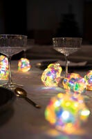 Dekolichterkette, 10 warmweiße