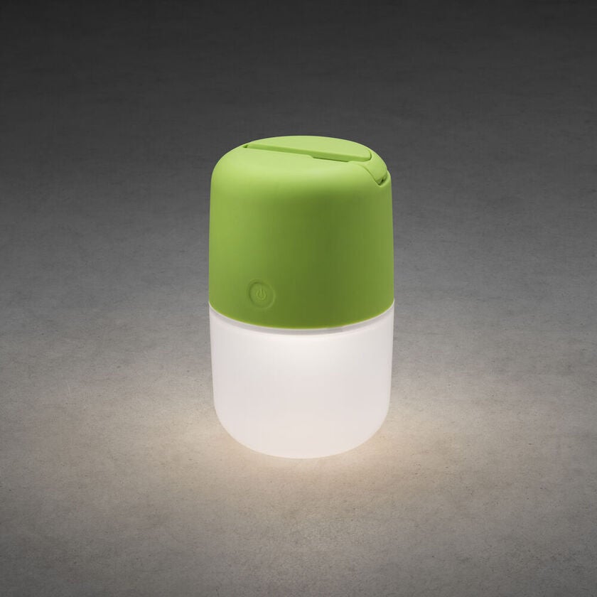 Assisi solcell/USB LED grön