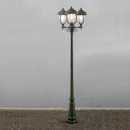 Parma 3-arm lykta ink stolpe