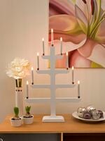 Candlestick with deco rings