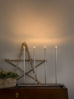 Elljusstake 4 lj LED metall