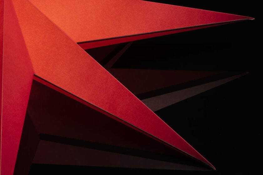 Pappersstjärna röd 60 cm